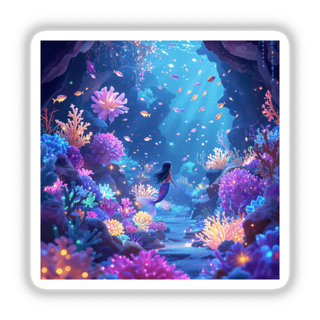 Bioluminescent Mermaid’s Coral Garden