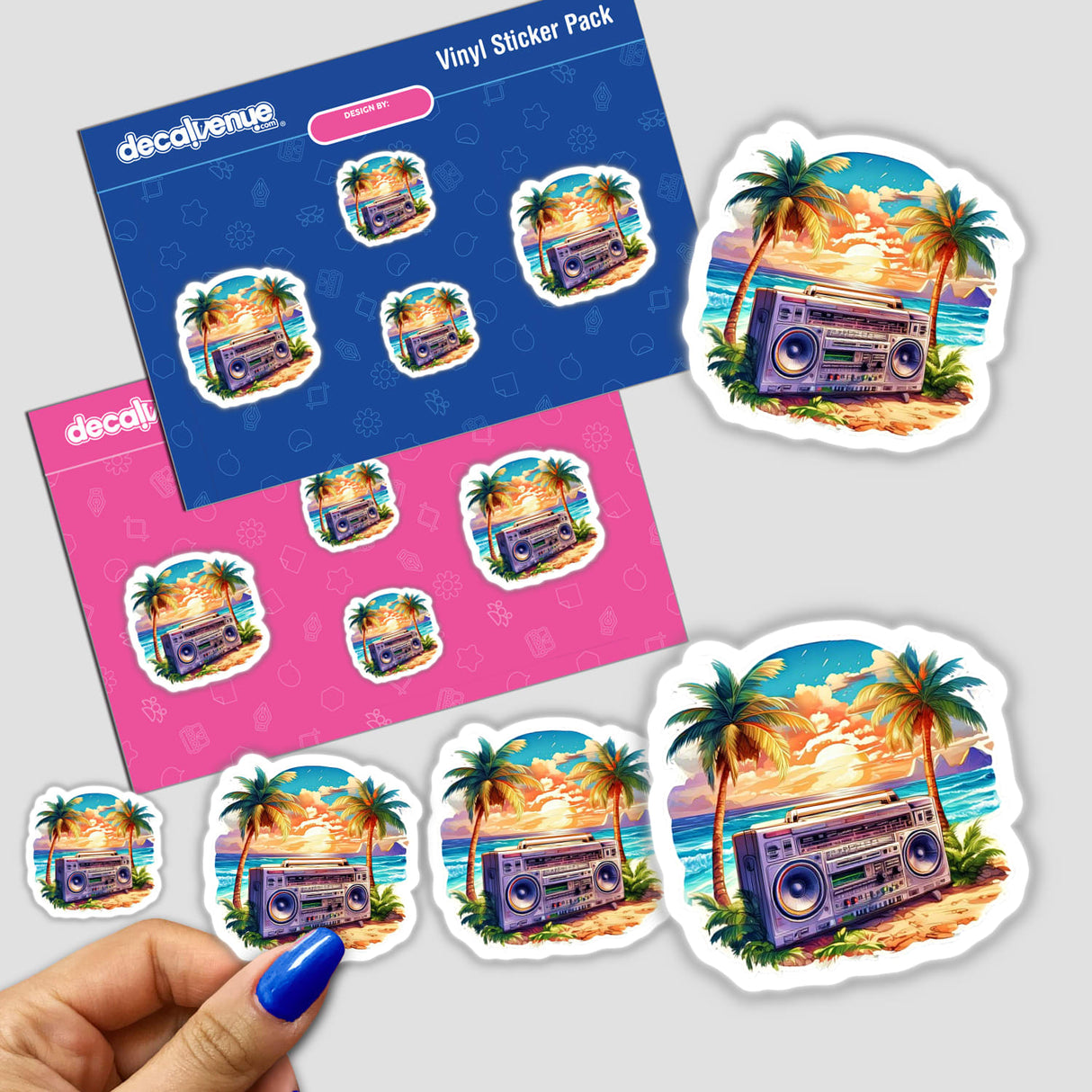 Beach Boombox Stickers & Digital Art | ArtMix | Decal Venue