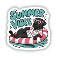 Summer Vibes Black Lab Labrador Retriever Digital Artwork