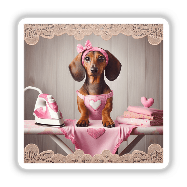 Dachshund Ironing