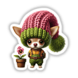 Chihuahua Gnome with Flower Pot