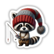 Raccoon Gnome with Fishing Rod