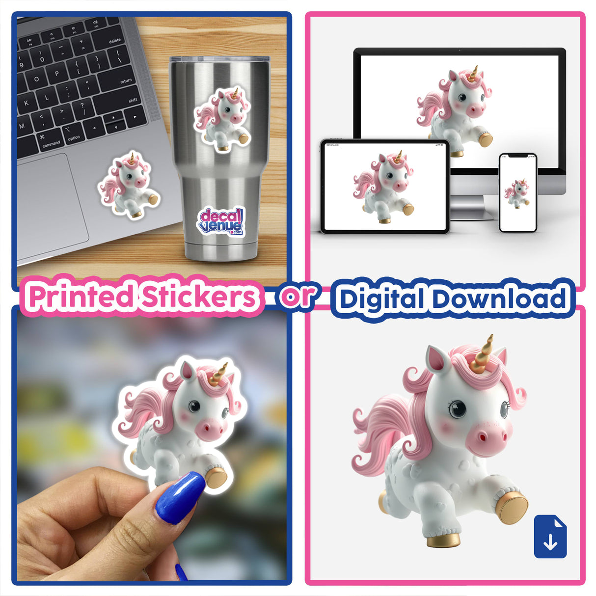 Willow Unicorn Stickers & Digital Art - Decal Venue