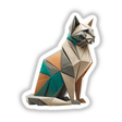 Origami Cat: A detailed paper cat artwork available as stickers or digital artwork, showcasing intricate folds and design, perfect for art enthusiasts.