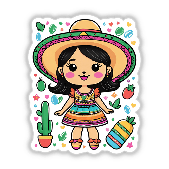 Girl celebrating cinco de mayo