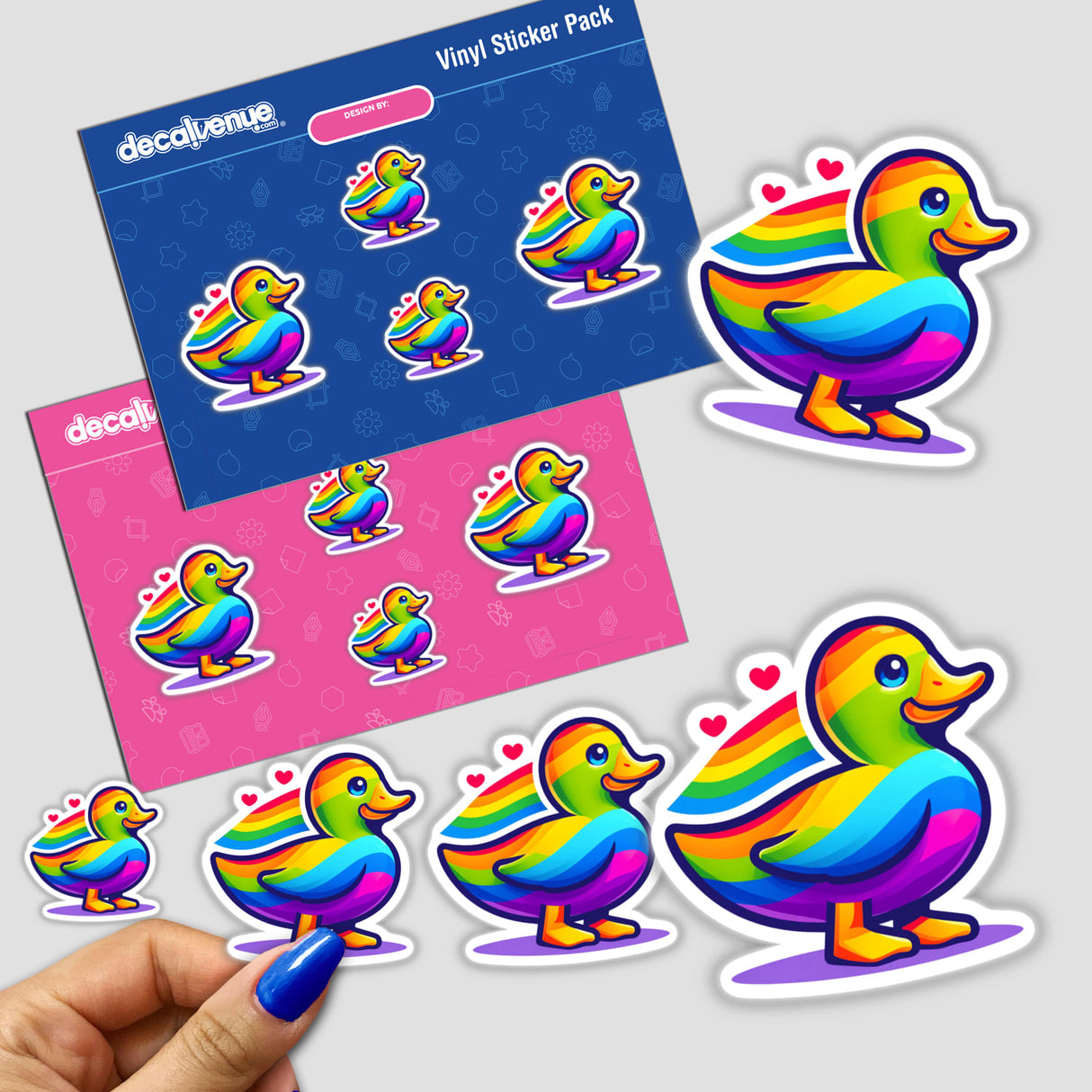 Duck Colorful Rainbow Pride