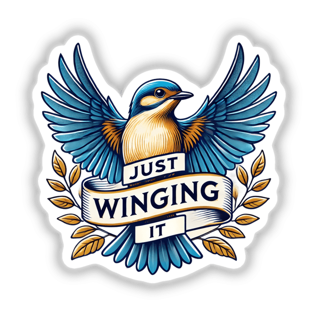 Bird Just Winging It Sticker by DecalVenue – Decal Venue