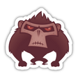 Cartoon depiction of an Angry Ape, part of a sticker pack, showcasing a unique, expressive design in line with Decal Venue's collection of distinctive stickers and digital art.