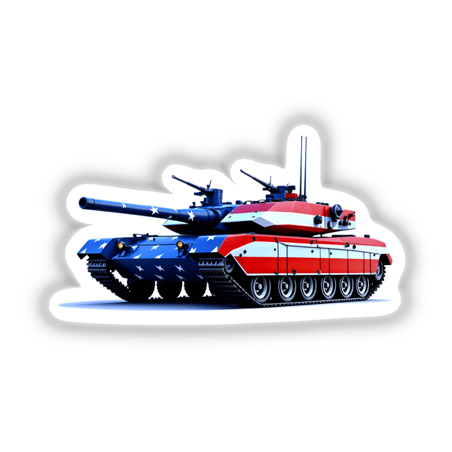 A Cool American Flag Army Tank