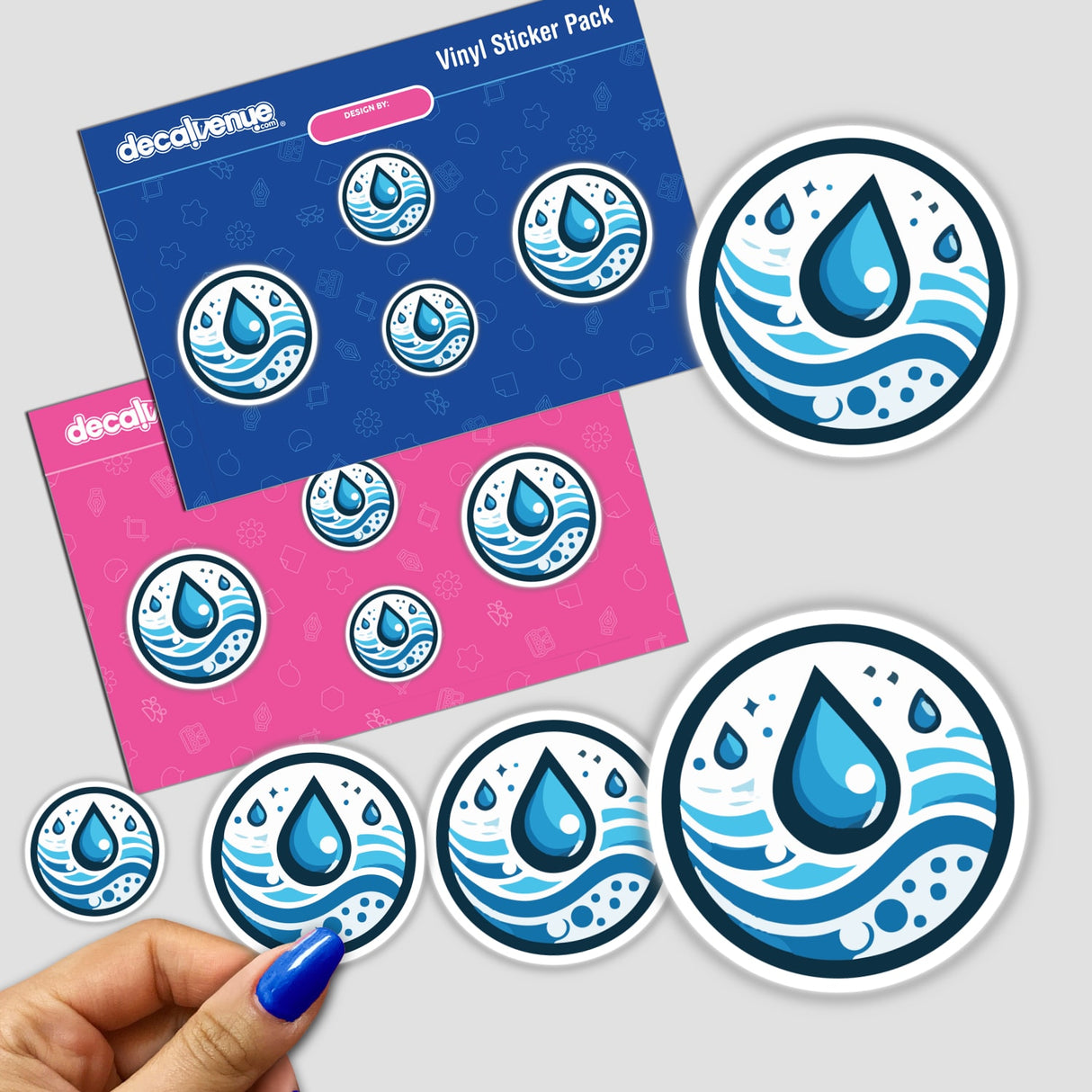 Conserve Water Sticker Design