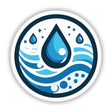 Conserve Water Sticker Design