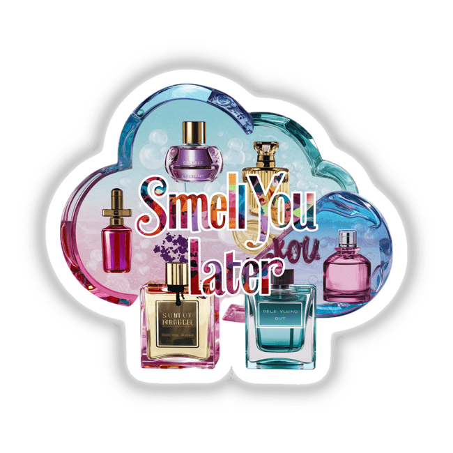 Decal Venue Perfume Bottle Sticker or Digital Art