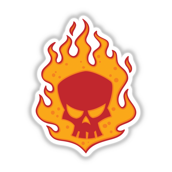 Flaming Skull