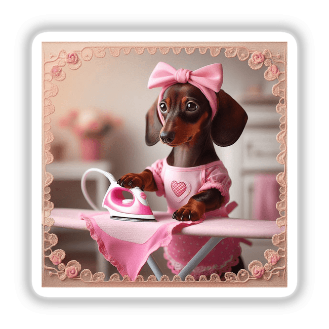 Dachshund Ironing