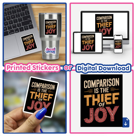 Comparison is the Thief of Joy – Motivational Teddy Roosevelt Quote Design