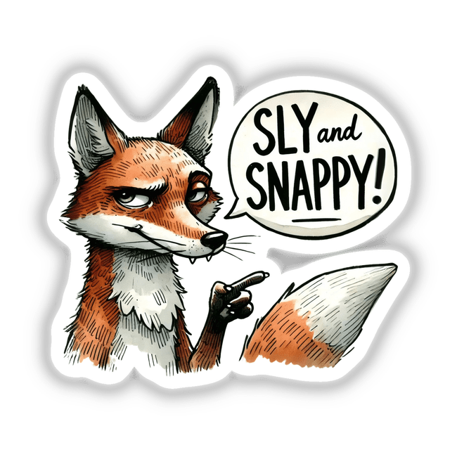 Fox Sly and Snappy Stickers or Digital Art - Decal Venue