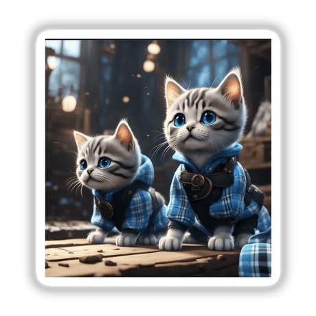 Kittens in Plaid