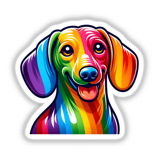 Dachshund Dog Rainbow Pride