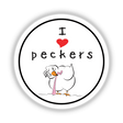 I love Peckers chicken eating worm