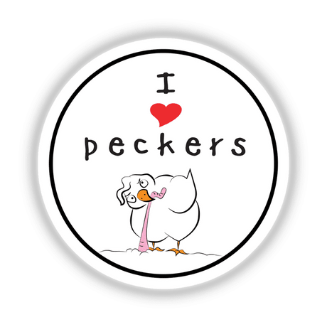 I love Peckers chicken eating worm