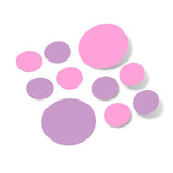 Pink / Lilac Polka Dot Circles Wall Decals by Decal Venue Decal Venue