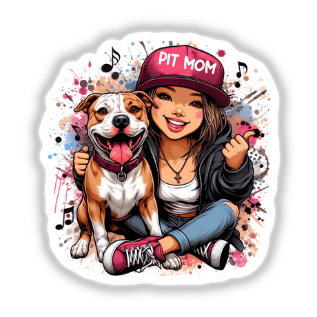 Pit Mom w/Her Pitbull Dog
