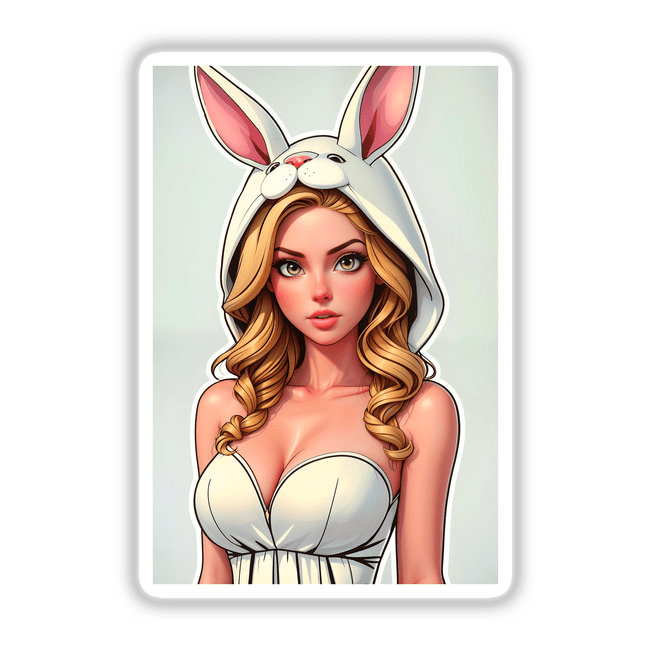 A Cute Easter Bunny Girl