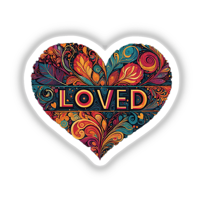 Loved Heart Stickers & Digital Downloads | Visual Vibes – Decal Venue