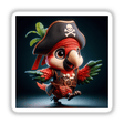 a bird with a pirate hat and eye patch