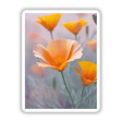 Soft Peach and Orange California Poppies in Bloom, featuring a close-up of vibrant flowers, ideal as stickers or digital artwork from Decal Venue, capturing the essence of nature-inspired vinyl art.