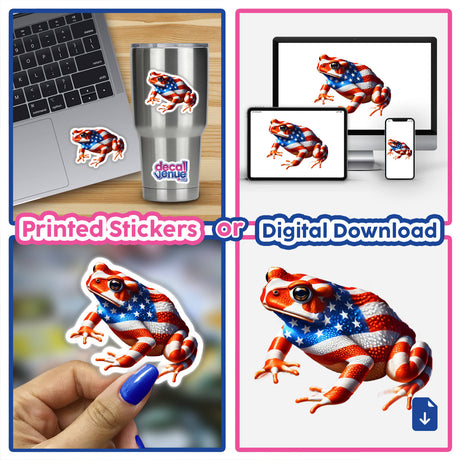 Patriotic Toad American Flag Stars Stripes