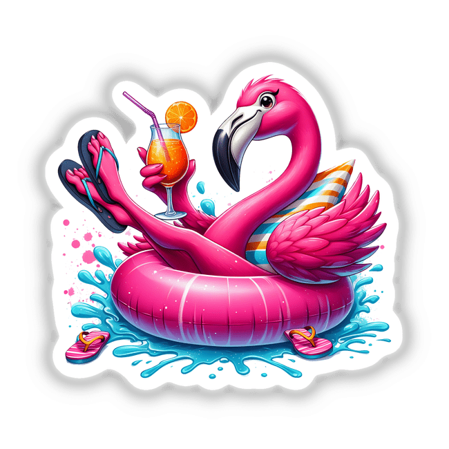 Tropical Flamingo Stickers for Beach Life | Ella Designz – Decal Venue