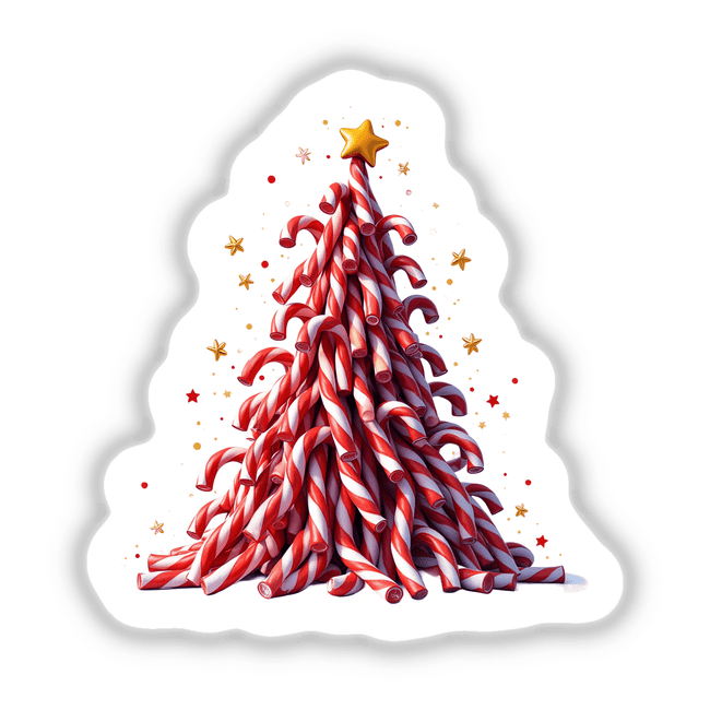 Candy Cane Pile Christmas Tree