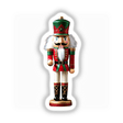 Christmas Nutcracker Envelope Seal Stickers, featuring a classic nutcracker with a mustache and beard, ideal for holiday cards and gifts. Perfect for adding a festive touch from Decal Venue.