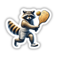 Raccoon Playing Pickleball