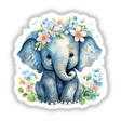 Floral baby elephant