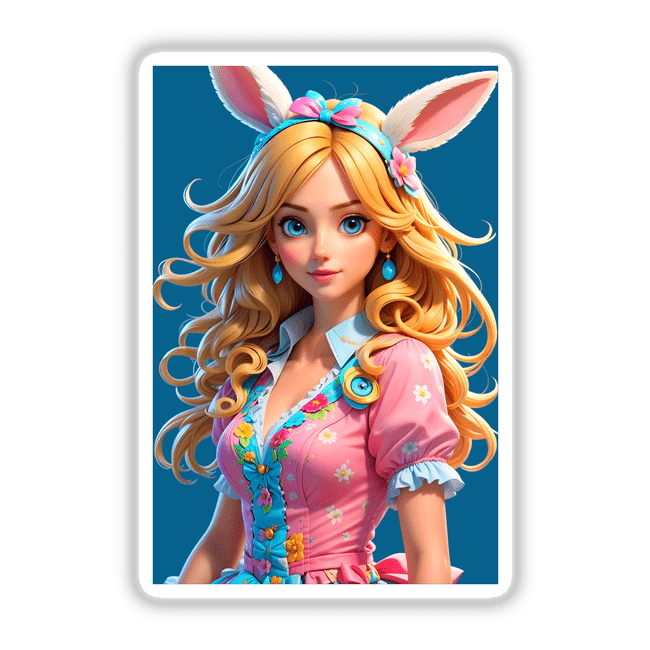 A Cute Easter Bunny Girl