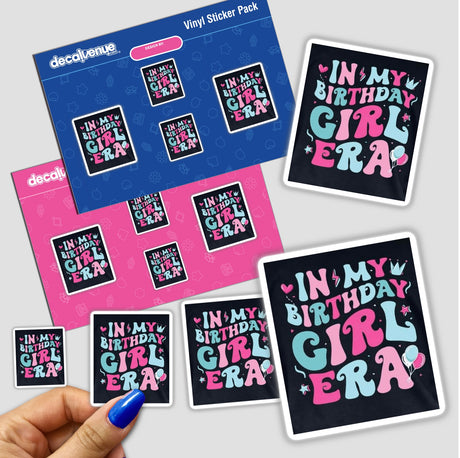 Hand holding the Sarcastic Quotes Series 13 sticker pack, showcasing diverse designs available as stickers or digital artwork.