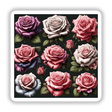 Beautiful Lush Roses depicted in a group, showcasing intricate petal details. Available as stickers or digital artwork, reflecting Decal Venue's unique vinyl sticker and digital art offerings.