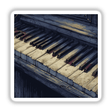 Gothic Piano Keys | Dark Academia Music Sticker features a detailed close-up of piano keys, capturing the essence of musical elegance. Perfect for fans of unique stickers and digital art.