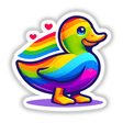 Duck Colorful Rainbow Pride