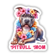 Resting Hawaiian Let Pitbull Dog Mom