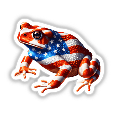 Patriotic Toad American Flag Stars Stripes