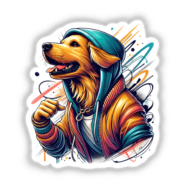 Golden Retriever Dog Hoodie by DecalVenue Decal Venue