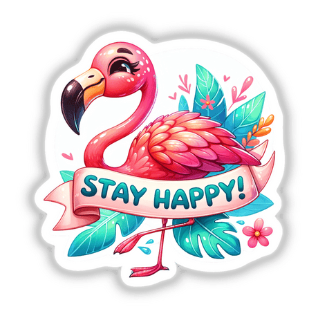 Cute Flamingo Stay Happy