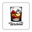 Call Me Old Fashioned Whiskey Glass featuring ice cubes and cherries, available as stickers or digital artwork from Decal Venue, highlighting unique vinyl sticker styles and digital art themes.