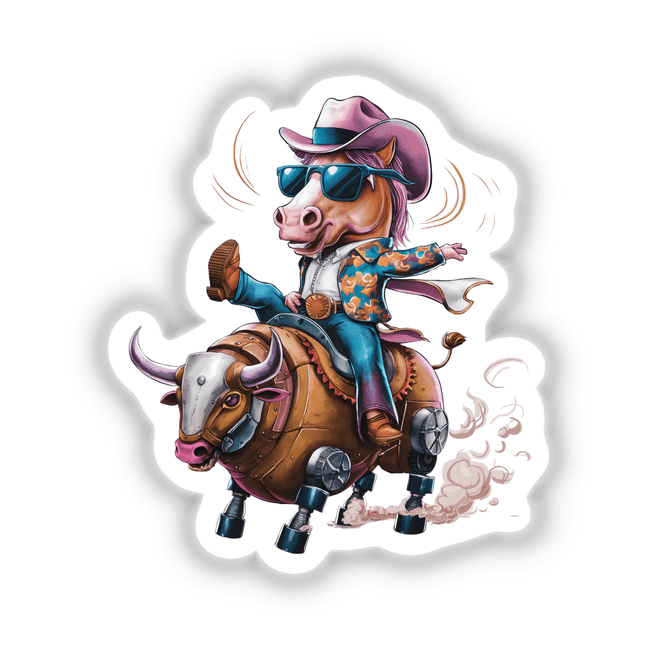 Horse Cowboy Riding Mechanical Bull – Decal Venue