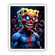 Alien Mutant Superhero Villain with large mouth and tentacles, featured in cartoon style, available as stickers or digital artwork from Decal Venue.