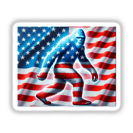 Sasquatch American Flag Stars and Stripes