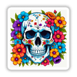 Pretty Skeletons: A detailed skull surrounded by intricate flowers, available as vinyl stickers or digital artwork, showcasing the unique blend of art from Decal Venue.